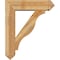 Ekena Millwork Funston Arts and Crafts Rough Sawn Bracket w/ Offset Brace, Western Red Cedar, 8"W x 30"D x 36"H BKT0806X30X36FST03RWR - alternate 2